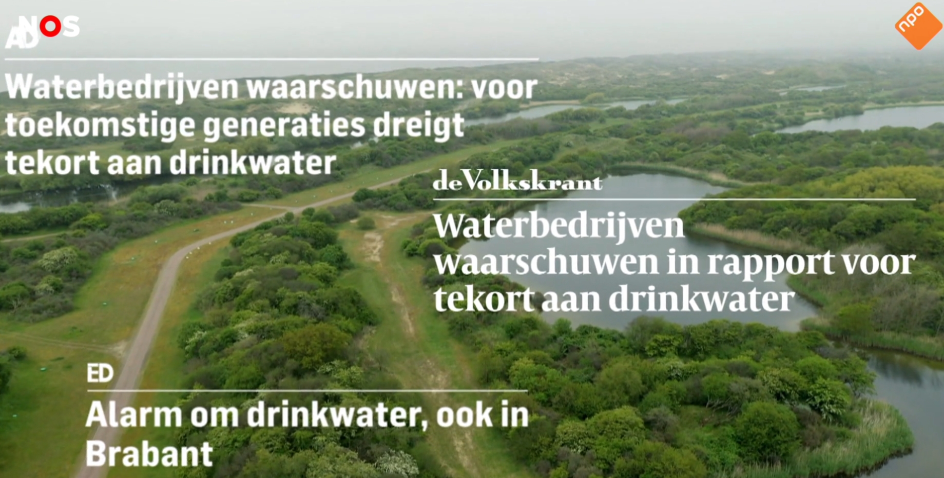 Komende zomer te weinig drinkwater? NU Actueel